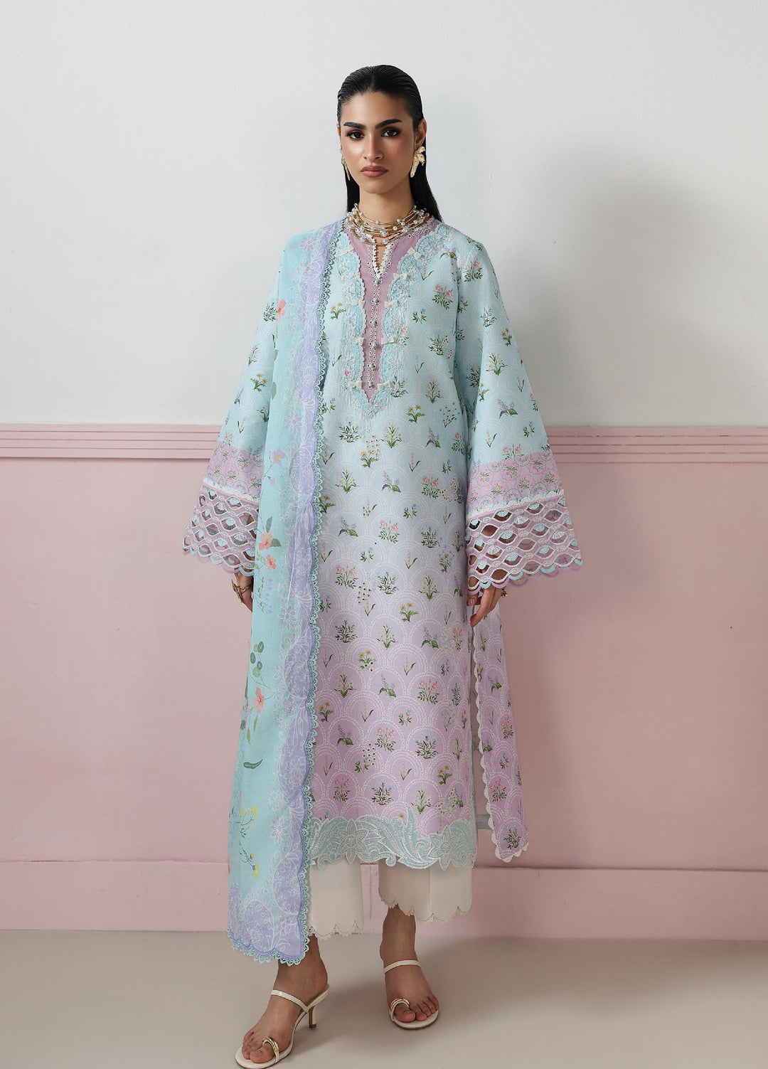 Q Prints by Qalamkar Unstitched Printed Lawn 3 Piece Suit QLK26UQL ARDEN QQP-07 (A) - Summer Collection