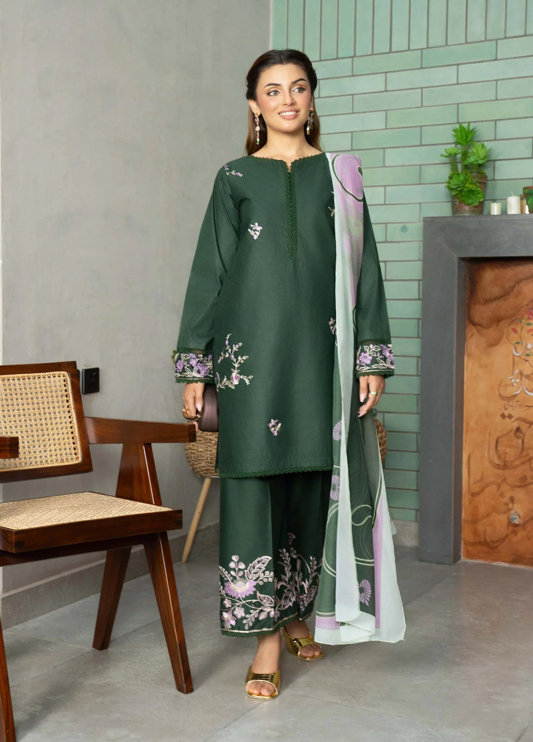 Solid Story by Panache Pret Solids Lawn 3 Piece Amya