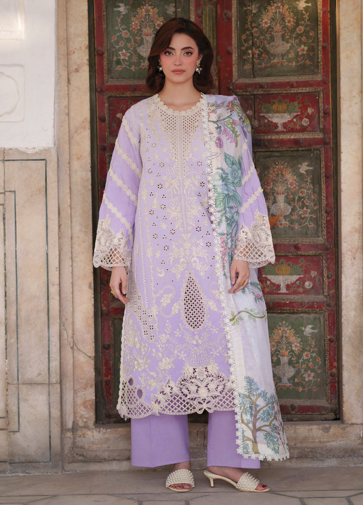 Nilofer by Mahnur Unstitched Embroidered Luxury Lawn 3 Piece Suit MN26ULN N-5 - Summer Collection