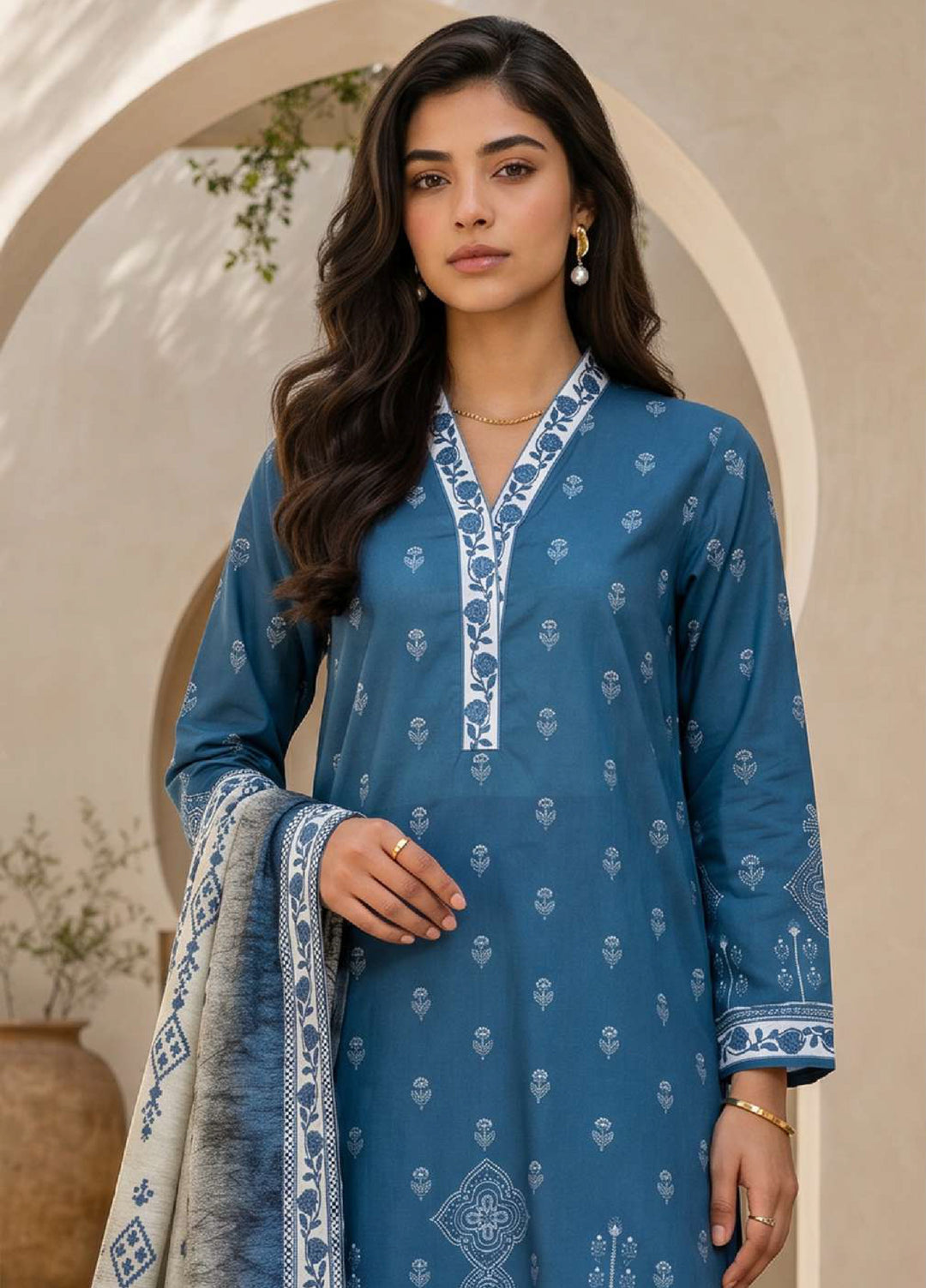 Zellbury Unstitched Printed Lawn 3 Piece Suit ZB26UCVII WUS26X38056 - Casual Collection
