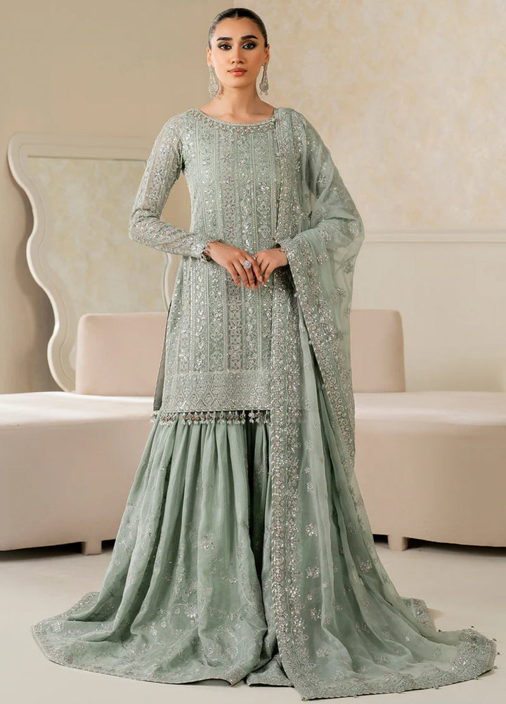 Chantelle by Baroque Unstitched Chiffon Embroidered Suits 3 Piece BQ25FC UF-4160 - Festive Collection