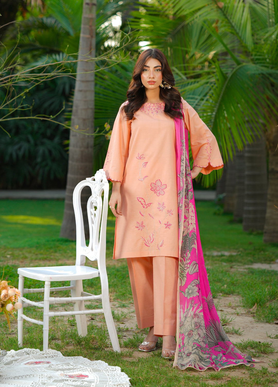 Daily Luxe by Huma Gul Unstitched Printed Lawn 3 Piece Suit MANHAHG-1104 - Casual Collection