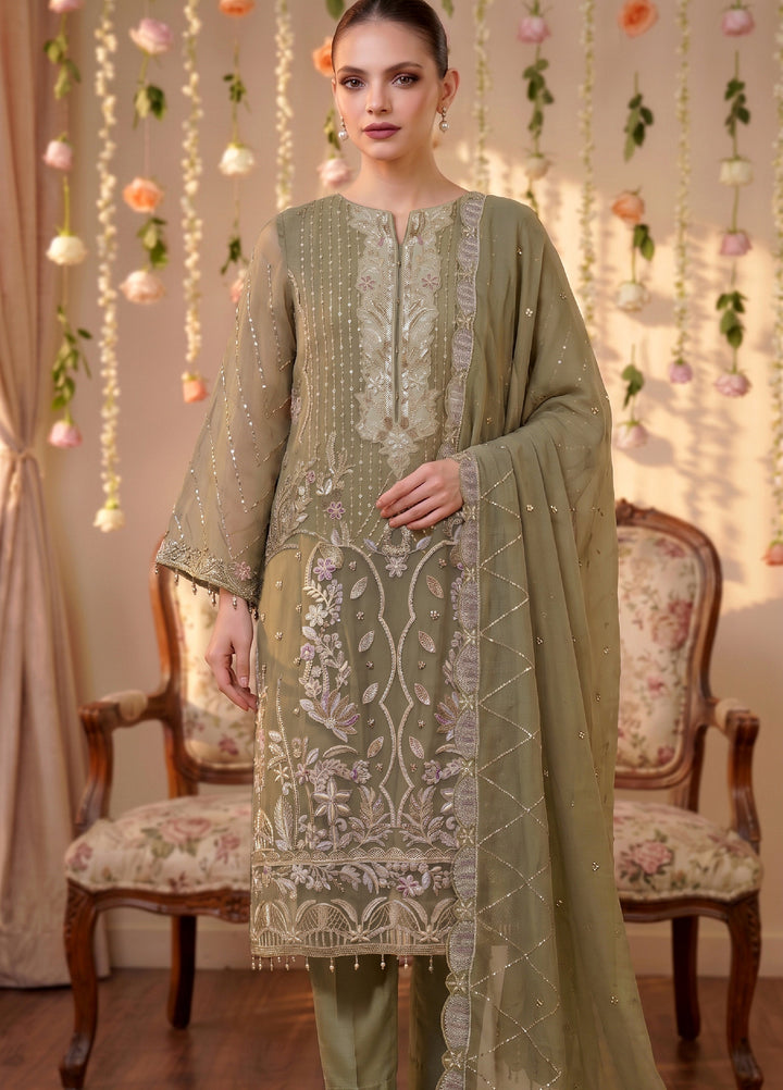 Anaya Noor by Zebtan Unstitched Embroidered Chiffon 3 Piece Suit ZB26UAC AN 07 - Festive Collection