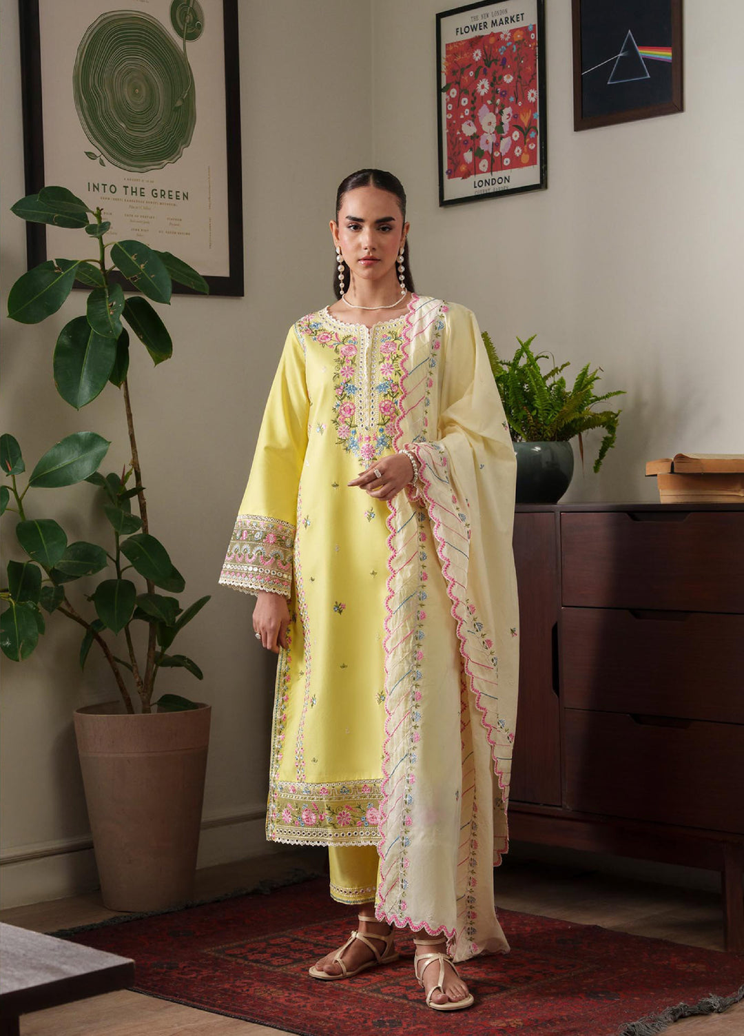 RajBari Women RTW Embroidered Lawn 3 Piece Suit RB26PLE Reya 08 - Eid Collection
