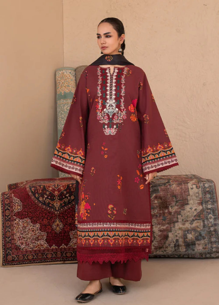 Jugnu by Chandan Nagri Women Pret Embroidered Khaddar 3 Piece Suit Zariya - Winter Collection