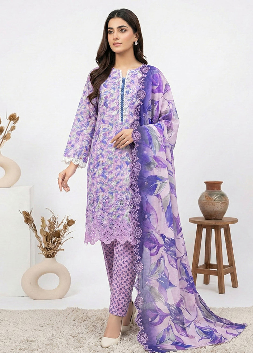 Anmol by Ishq e Rang RTW Embroidered Lawn 3 Piece Suit IR26RA Aurora AA-1 - Casual Collection