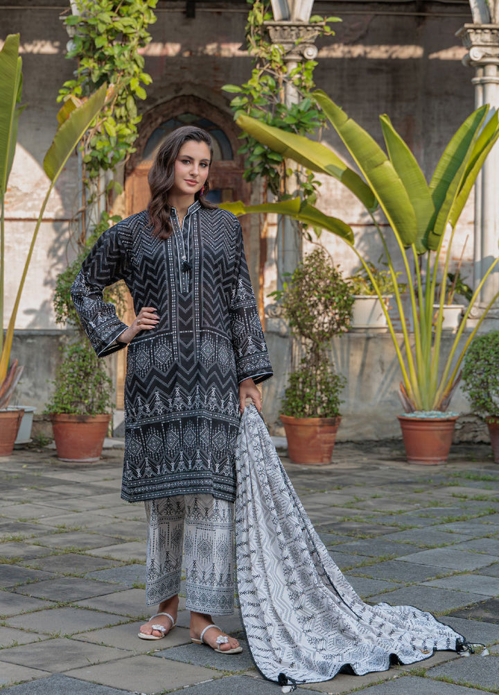 Noir and Blanc by Gul Ahmed Unstitched Printed Lawn 3 Piece Suit GA26UNBL B-62004 - Summer Collection