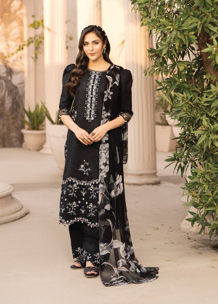 Summer Breeze by Humdum Unstitched Embroidered Lawn 3 Piece Suit HB26USB D-01 - Summer Collection