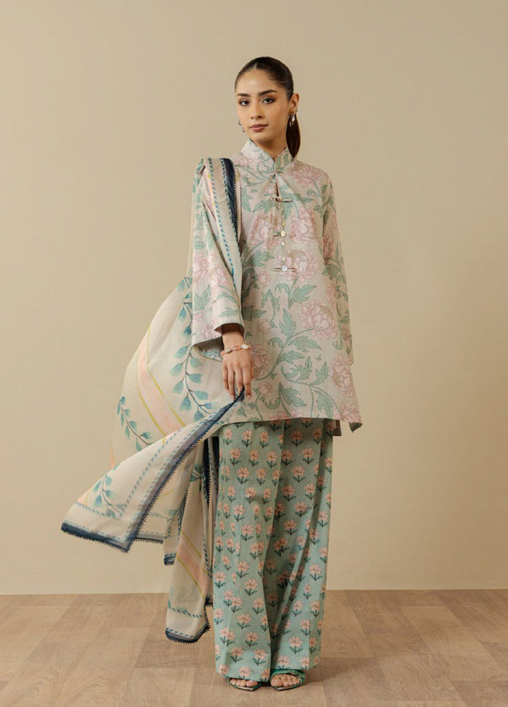 Coco by Zara Shahjahan Unstitched Printed Lawn 3 Piece Suit CZS26UPL MIREYA-5A - Summer Collection