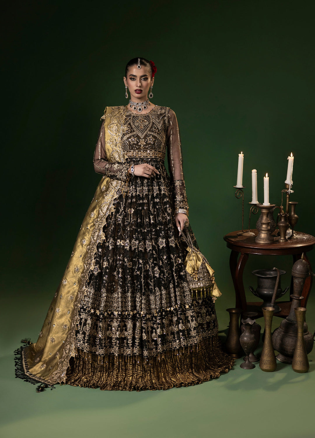 Sara Jahan Women RTW Embroidered Net 3 Piece Suit SJ26RF NA-06 - Festive Collection