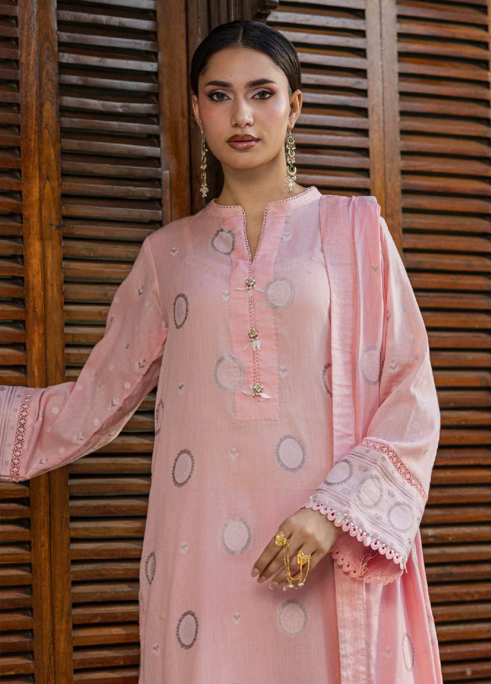 Zellbury Unstitched Printed Jacquard 3 Piece Suit ZB26UC WUS26X30857 - Casual Collection