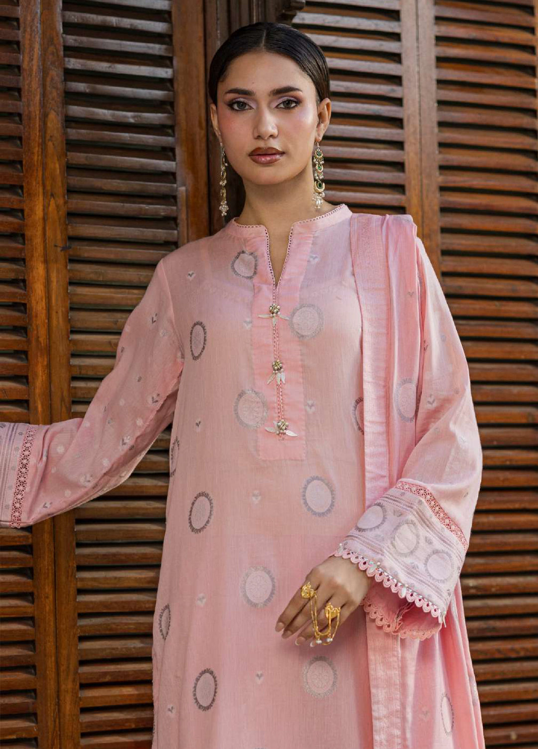 Zellbury Unstitched Printed Jacquard 3 Piece Suit ZB26UC WUS26X30857 - Casual Collection