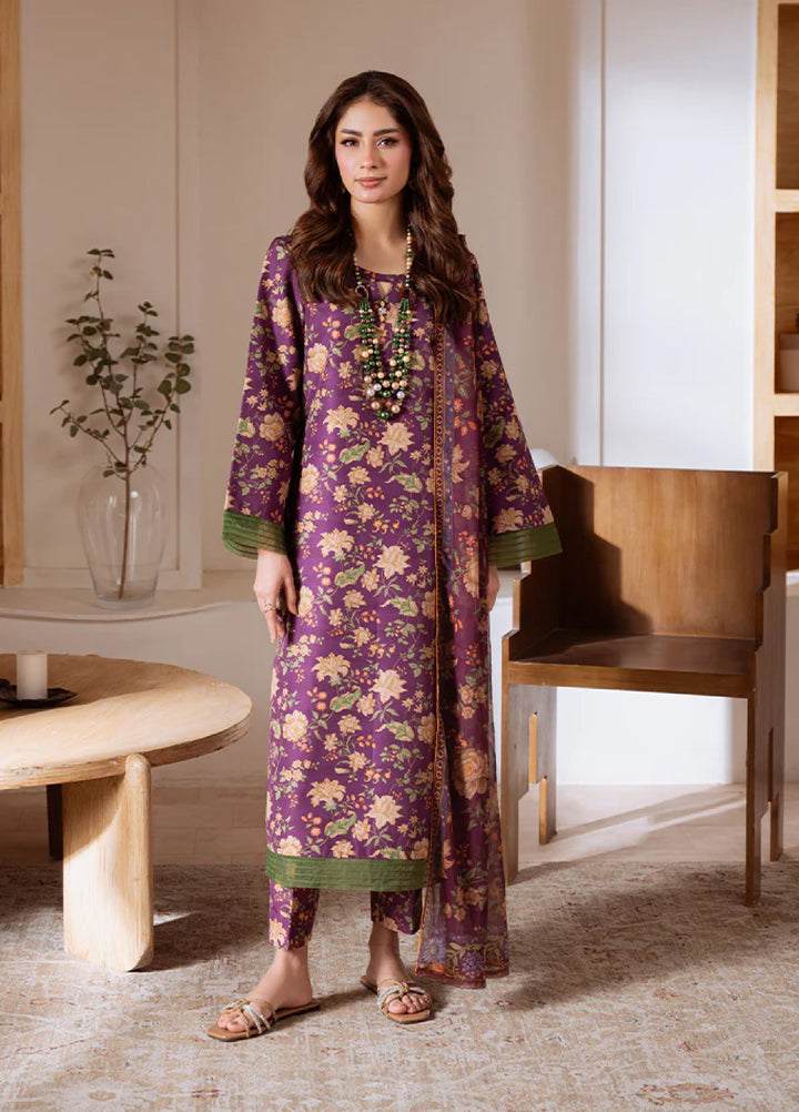 Basics by Gulaal Pret Embroidered Poly Lawn 3 Piece PL-26-S Amethyst Bloom - Summer Collection
