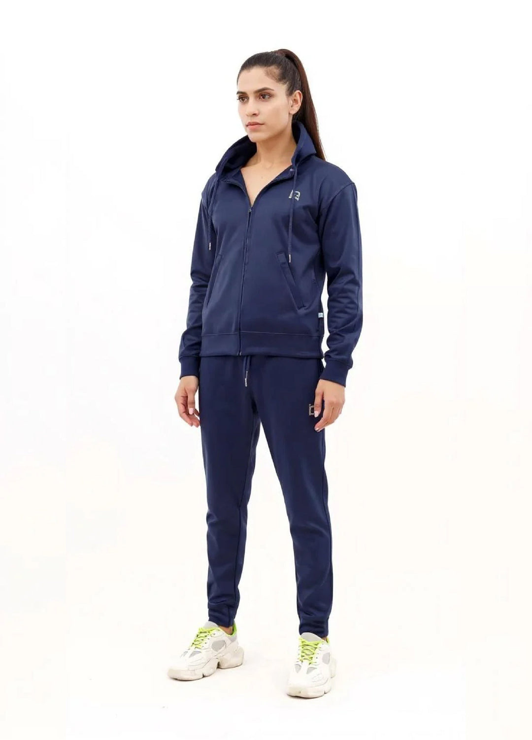 IQ Exclusive Women Winter Track Suit W-Sapphire Zipper Tracksuit