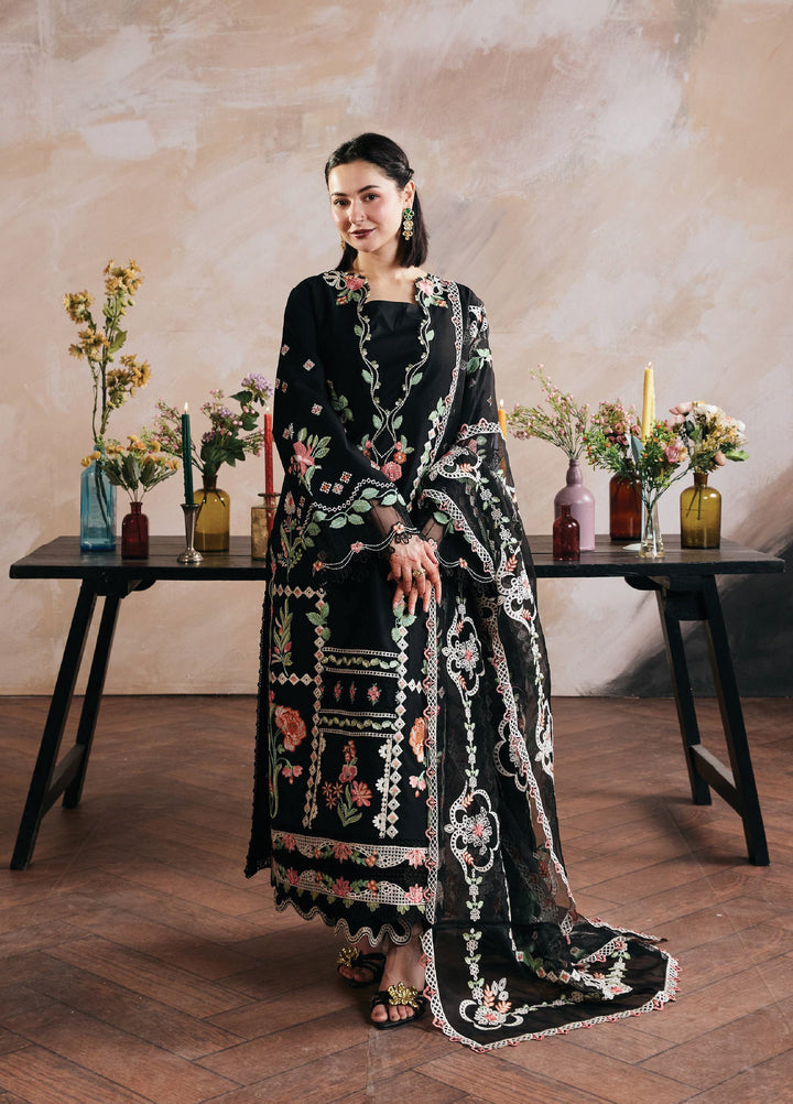 Maryam Hussain Unstitched Embroidered Lawn 3 Piece Suit MH26ULF Gul Meena - Festive Collection