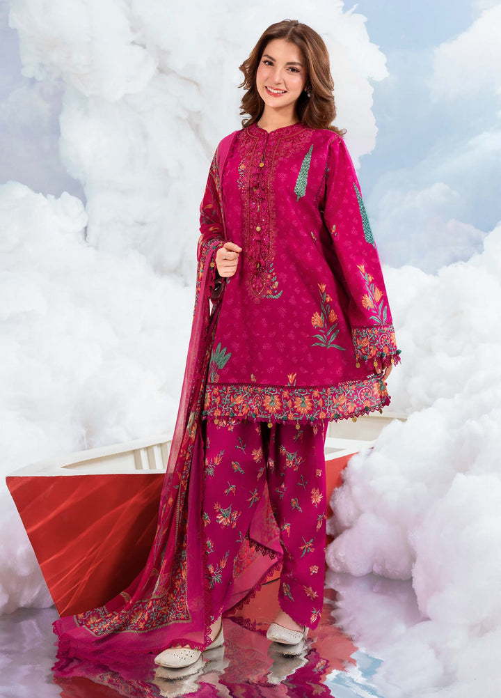 M Basics by Maria B Unstitched Embroidered Lawn 3 Piece Suit MB26SSEL MB-CUSV14-03B - Eid Collection