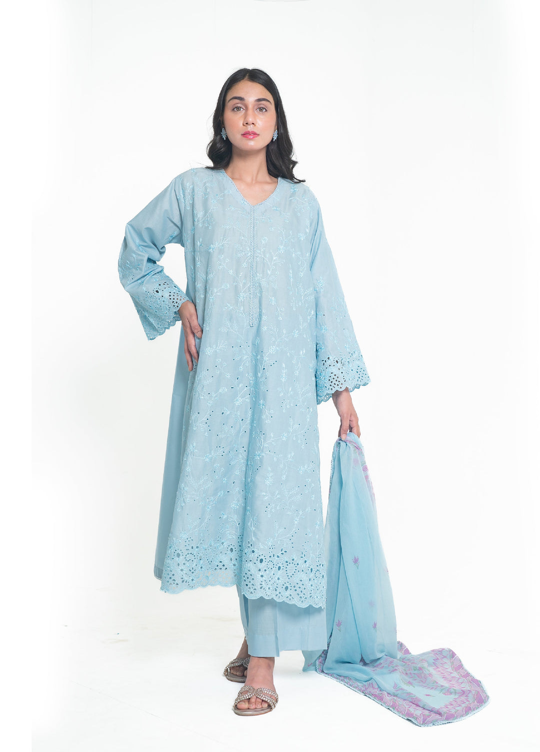 Zyna Unstitched Embroidered Lawn 3 Piece Suit ZY26ULS Lirra - Summer Collection