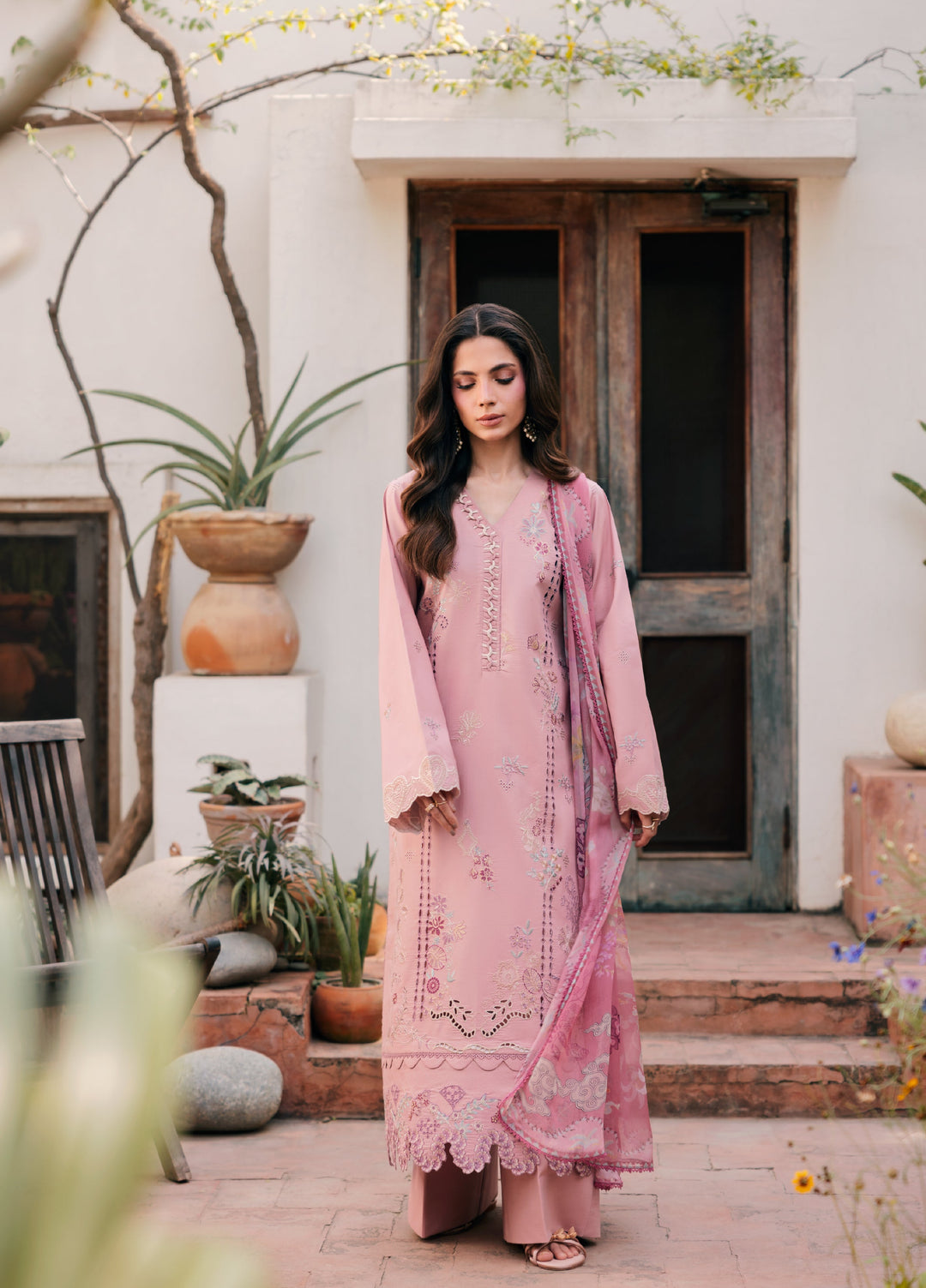 Zync by Florent Unstitched Embroidered Lawn 3 Piece Suit FL26ULZ FZ-6A - Lawn Collection