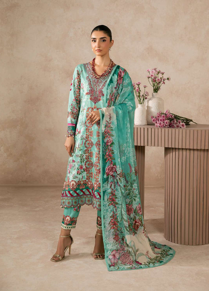 Gulaal Unstitched Embroidered Lawn 3 Piece Suit GL26ULF Vaila D-4 - Festive Collection