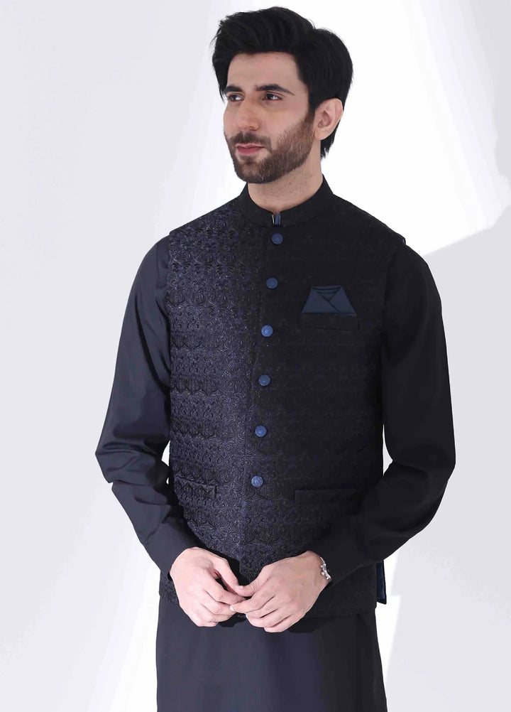 Stylish Embroidered Men Maysori Waistcoat - W-1993