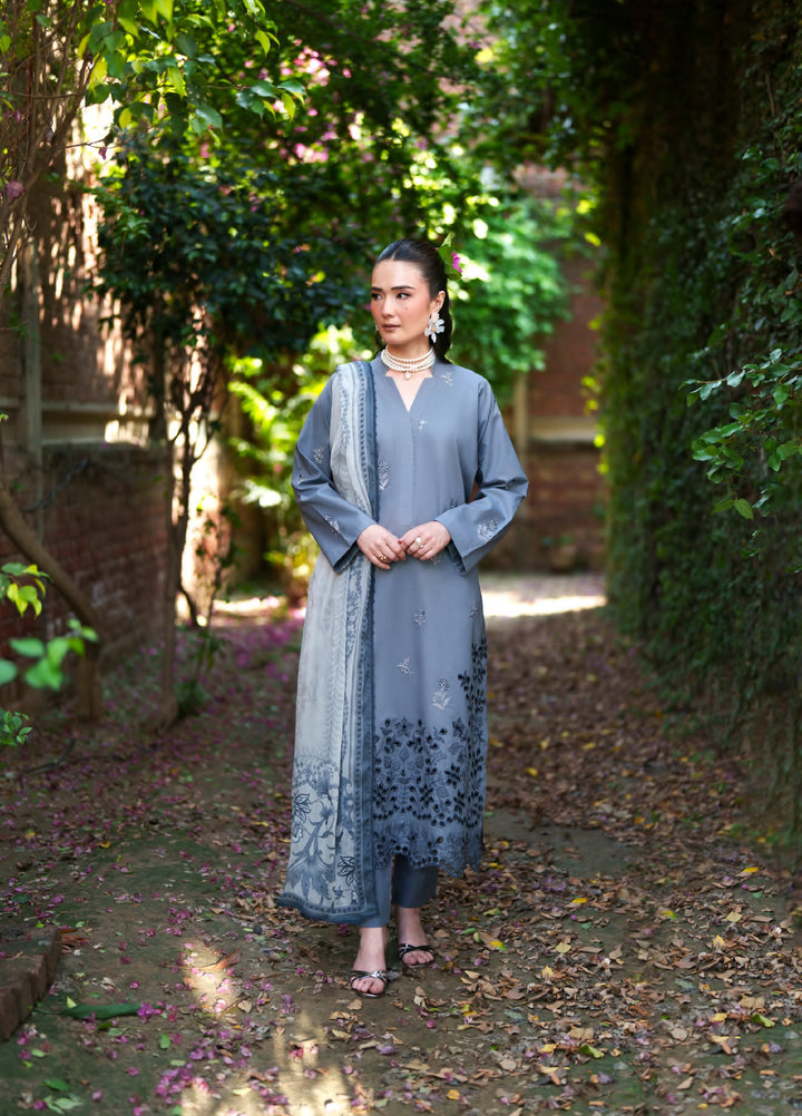 Golden Enara by Rashid Textiles Unstitched Embroidered Lawn 3 Piece Suit RT26ULG 3704 - Casual Collection