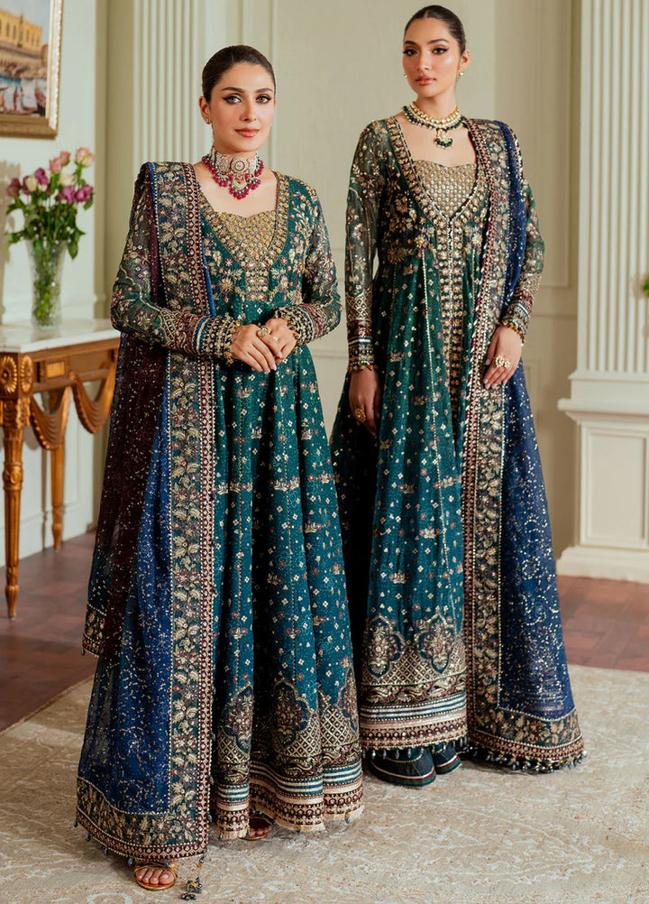 Chantelle by Baroque Unstitched Chiffon Embroidered Suits 3 Piece BQ25FC CH13-03 - Festive Collection