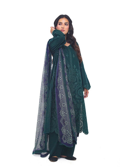 Ileen by naba bilal RTW Embroidered Lawn 3 Piece Suit IN26REL Sila - Casual Collection