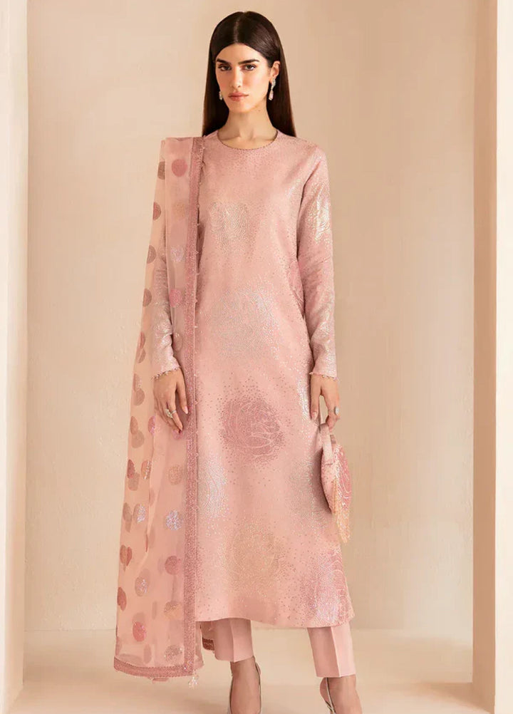 Jazmin Unstitched Embroidered Raw Silk 3 Piece Suit UR-7032 Festive Collection