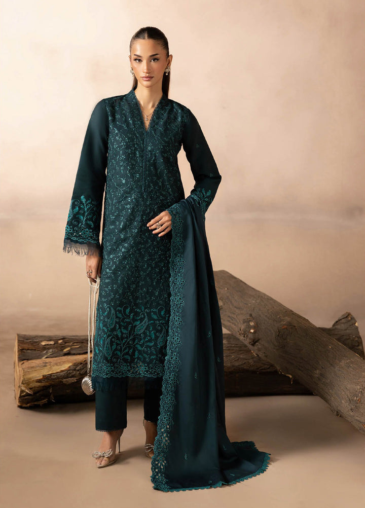 Sareen by Rajbari Unstitched Premium Viscose Chikankari 3 Piece RB25SC D-08 - Winter Collection