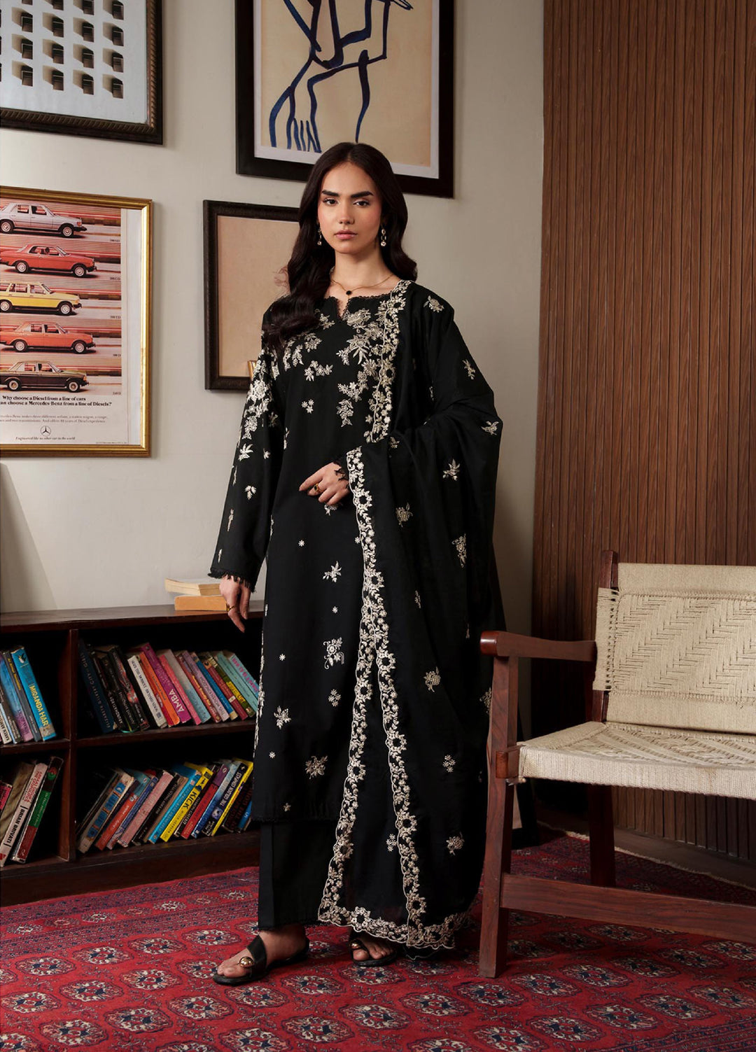 RajBari Women RTW Embroidered Lawn 3 Piece Suit RB26PLE Zariah 05 - Eid Collection