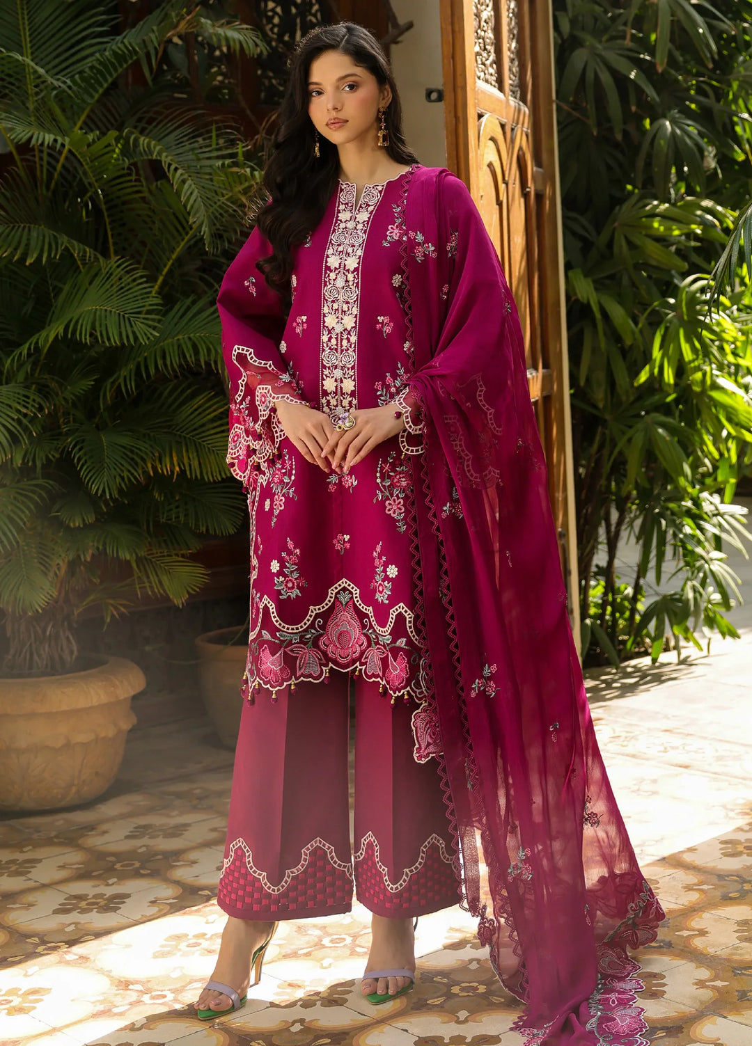 Shanaya by Mahnur Unstitched Embroidered Lawn 3 Piece Suit MN26USL SH-02 - Summer Collection