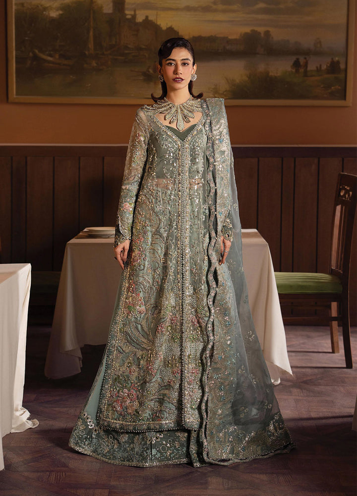 Hayat by Afrozeh Unstitched Organza Embroidered Suits 3 Piece AF25HU AFH-25-01 MEHVES - Festive Collection