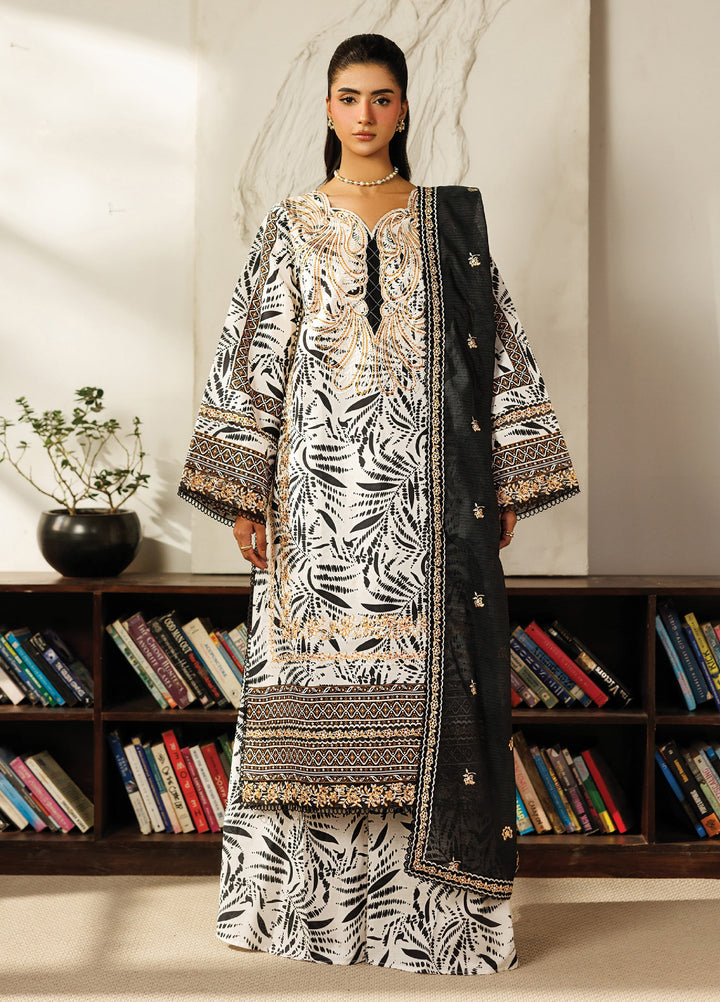 Leila by Mahnur Unstitched Embroidered Lawn 3 Piece Suit MN26ULL L-08 - Summer Collection