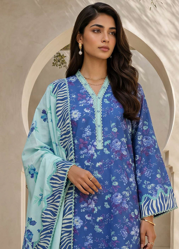 Zellbury Unstitched Printed Lawn 3 Piece Suit ZB26UCVII WUS26X38051 - Casual Collection