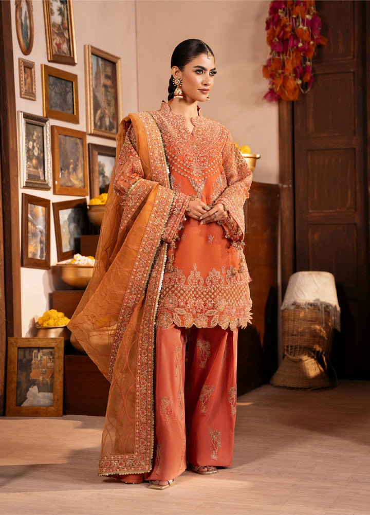 Push Pawan by Zarizaa Unstitched Embroidered Organza 3 Piece Suit ZZ26UPP D-3O Tarannum - Wedding Collection