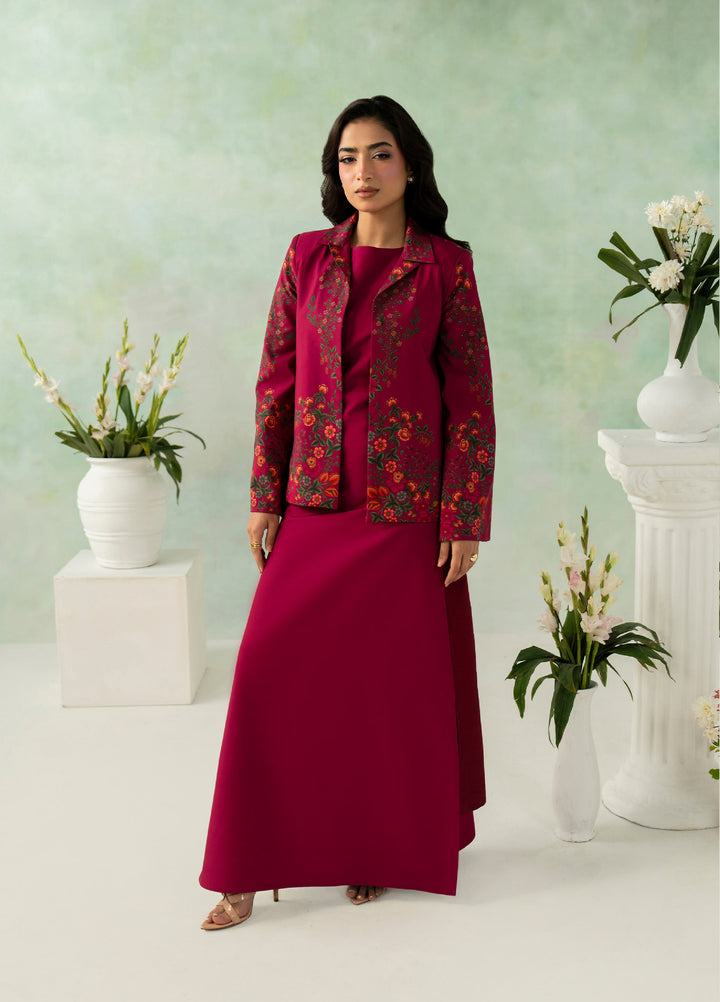 Folds by Zarposh RTW Printed Crepe 2 Piece Suit ZR26PF ROUX - Casual Collection