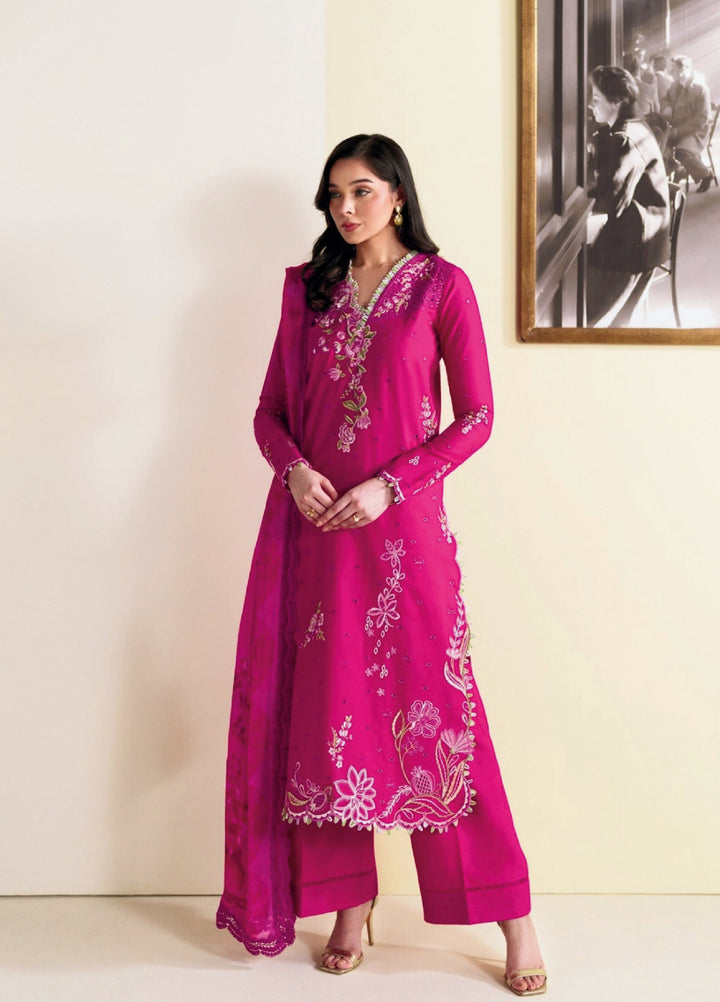 Whispers of Summer by Neeshey Unstitched Embroidered Luxury Lawn 3 Piece Suit NSH26ULW CECILY - Summer Collection