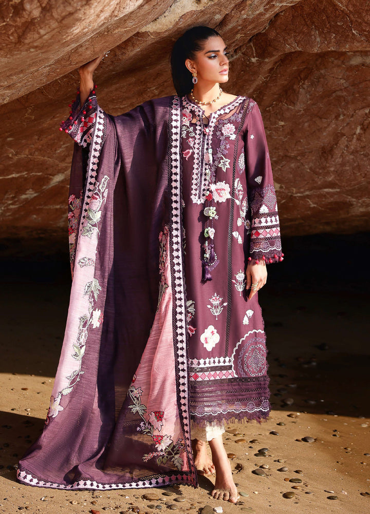 Saira Shakira Unstitched Embroidered Lawn 3 Piece Suit SSR26ULE SS-002A - Eid Collection
