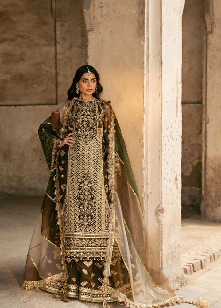 Zarlish Makhfi by Mohsin Naveed Ranjha Unstitched Embroidered Organza Suits 3 Piece MNR25ZM Tabeer - Festive Collection