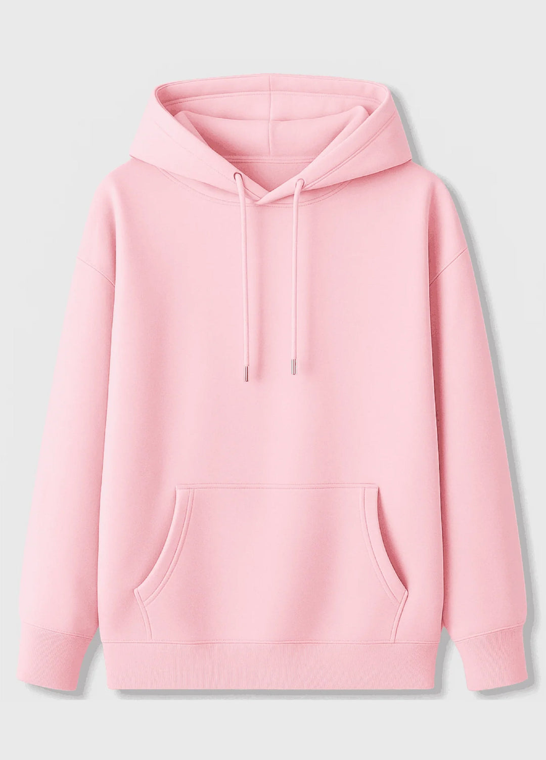 Mercato RTW Solids Fleece 1 Piece Baby Pink Pullover Hoodie