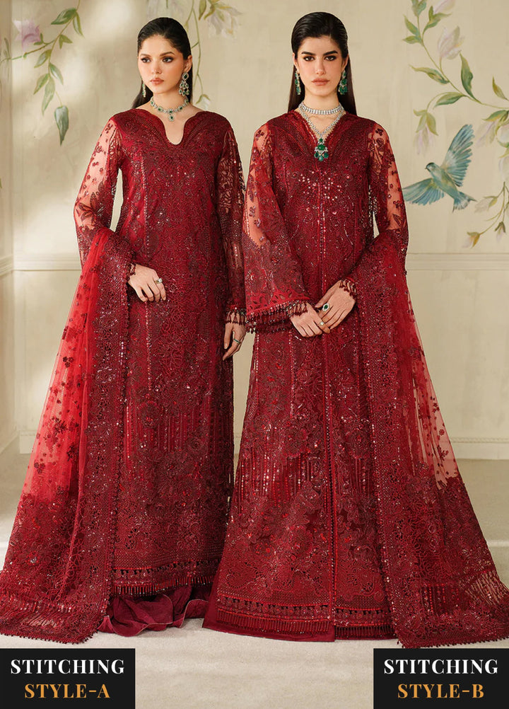 Chantelle by Baroque Unstitched Embroidered Organza 3 piece BQ25CF V14- D 01 - Formals Collection