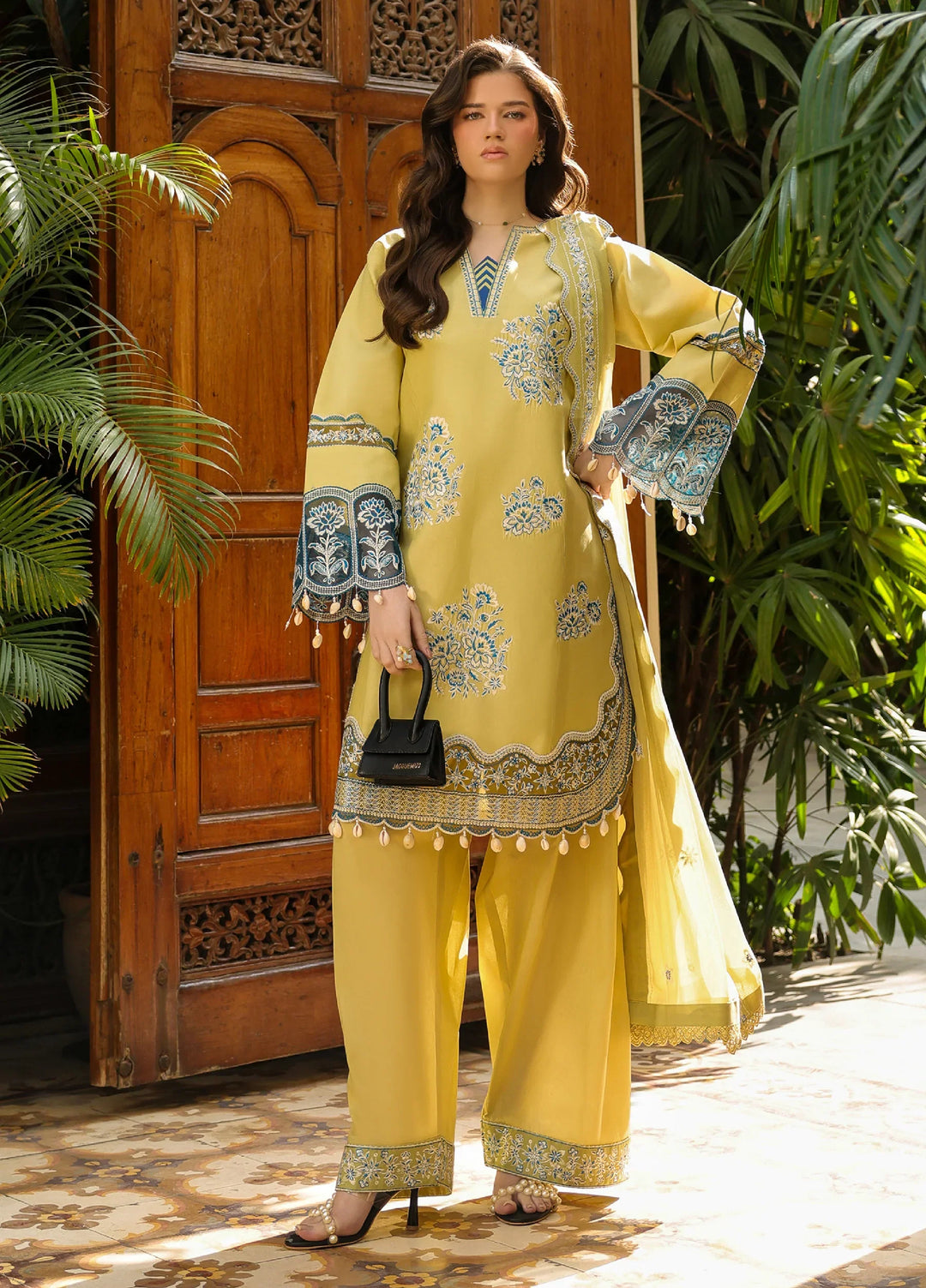 Shanaya by Mahnur Unstitched Embroidered Lawn 3 Piece Suit MN26USL SH-01 - Summer Collection