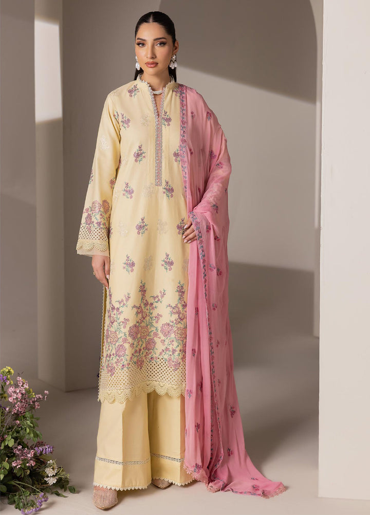 RajBari Exclusive Unstitched Embroidered Lawn 3 Piece Suit RB26UE D-9 - Summer Collection