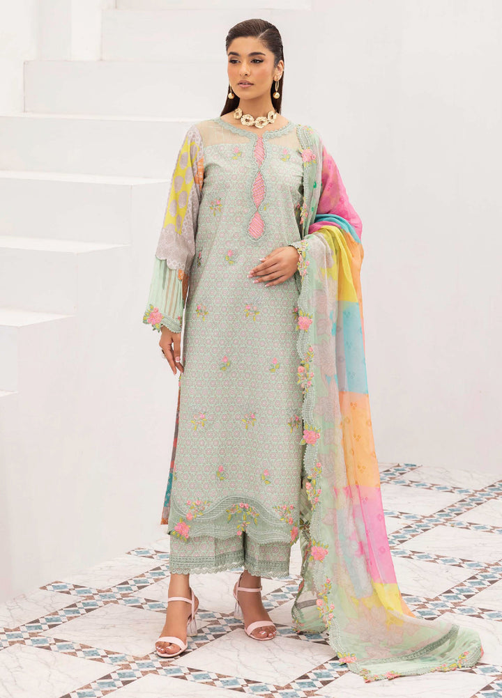 Rang e Bahar by Charizma Unstitched Embroidered Lawn 3 Piece Suit CHR26ULR CRB6-19 - Summer Collection