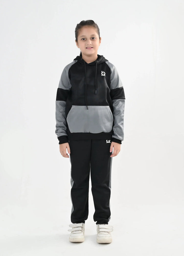 IQ Exclusive Kids Track Suit Fleece 2 PieceDark Cloud Tracksuit-Unisex Kids - Winter Collection