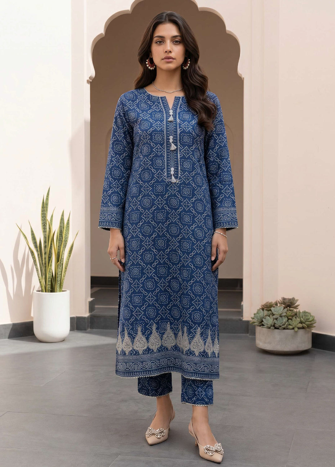 Zellbury Unstitched Embroidered Lawn 2 Piece Suit ZB26UC WUS26E20809 - Casual Collection