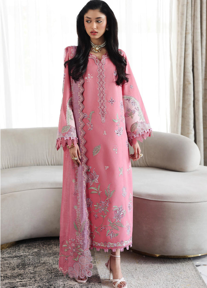 Q Line by Qalamkar Unstitched Embroidered Lawn 3 Piece Suit QLK26ULQ ABEER QKL-2 - Festive Collection