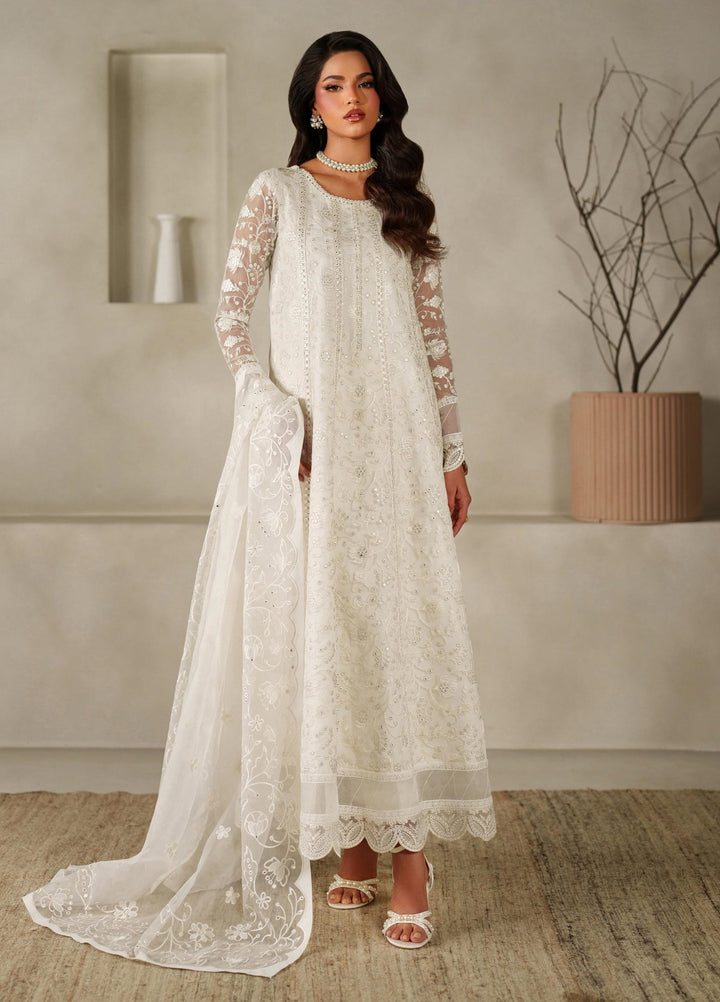 Muse Thread by Zarif Unstitched Organza Embroidered Suits 3 Piece ZRF25MT 03 SAHIL - Festive Collection