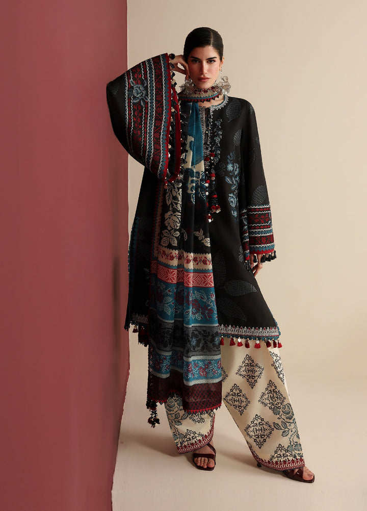 Iris by Jazmin Unstitched Embroidered Lawn 3 Piece Suit JZ26ULI IL26-D05 - Eid Collection