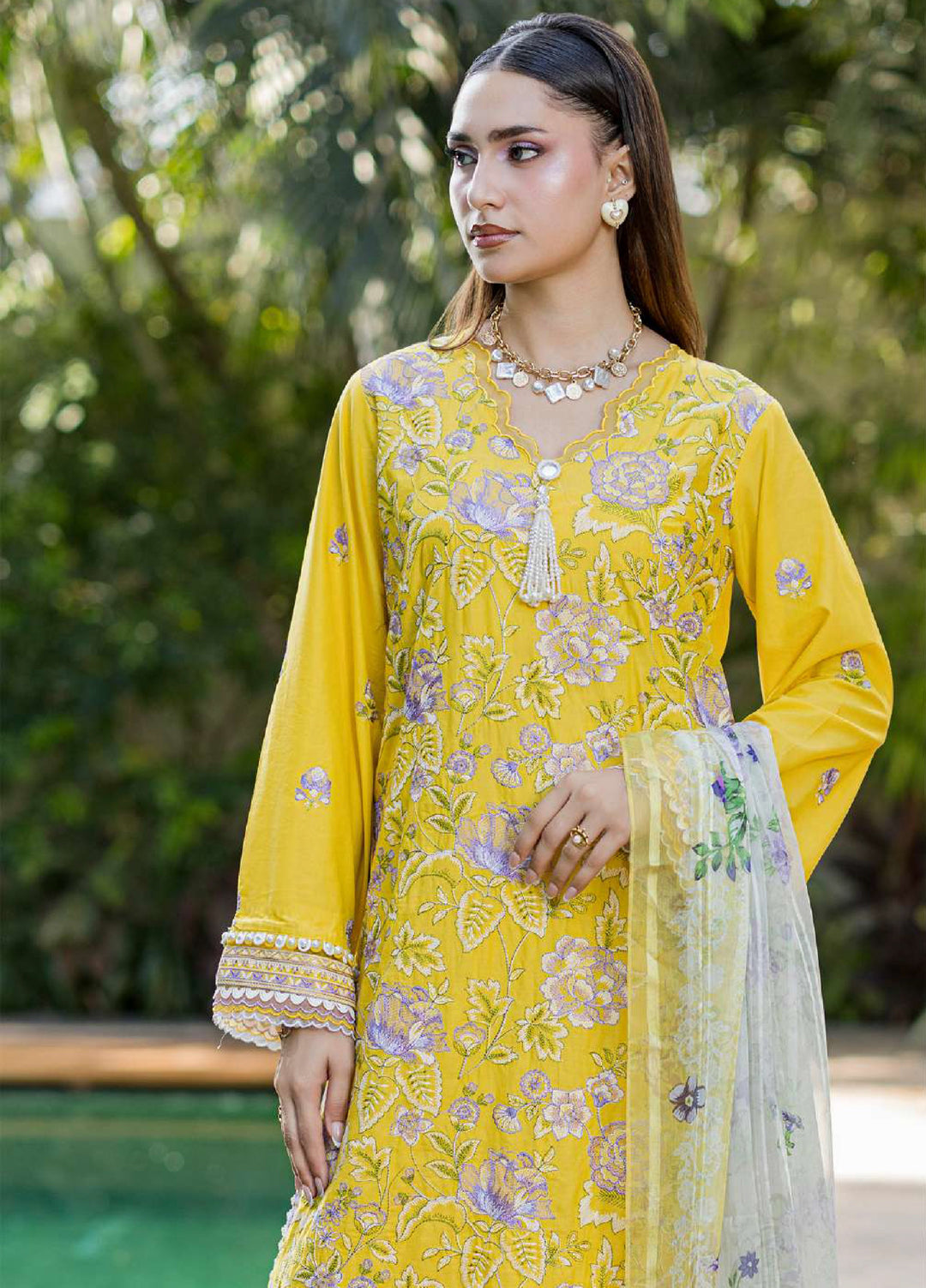 Zellbury Unstitched Embroidered Lawn 3 Piece Suit ZB26UVIII WUS26E34088 - Casual Collection